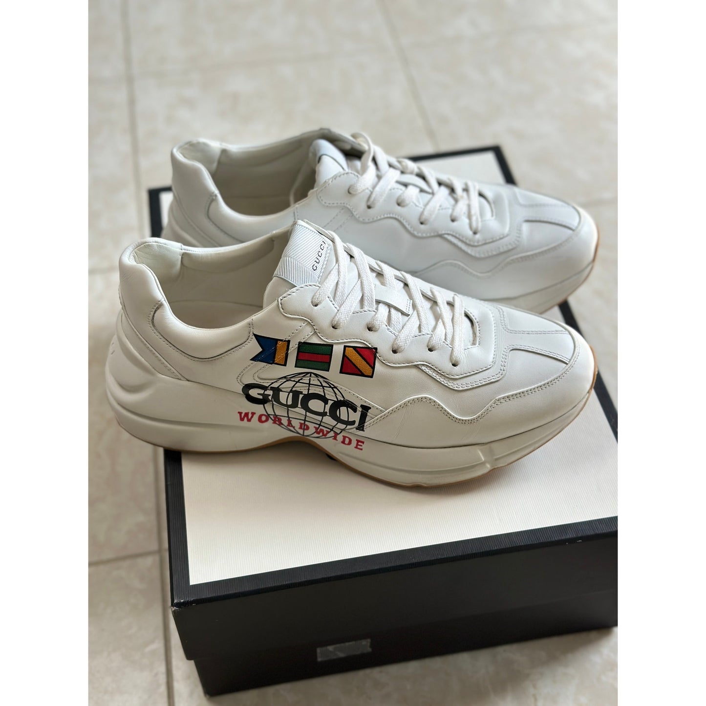 Gucci Rython Sneakers "Gucci Worldwide" | Size 8G / 9US