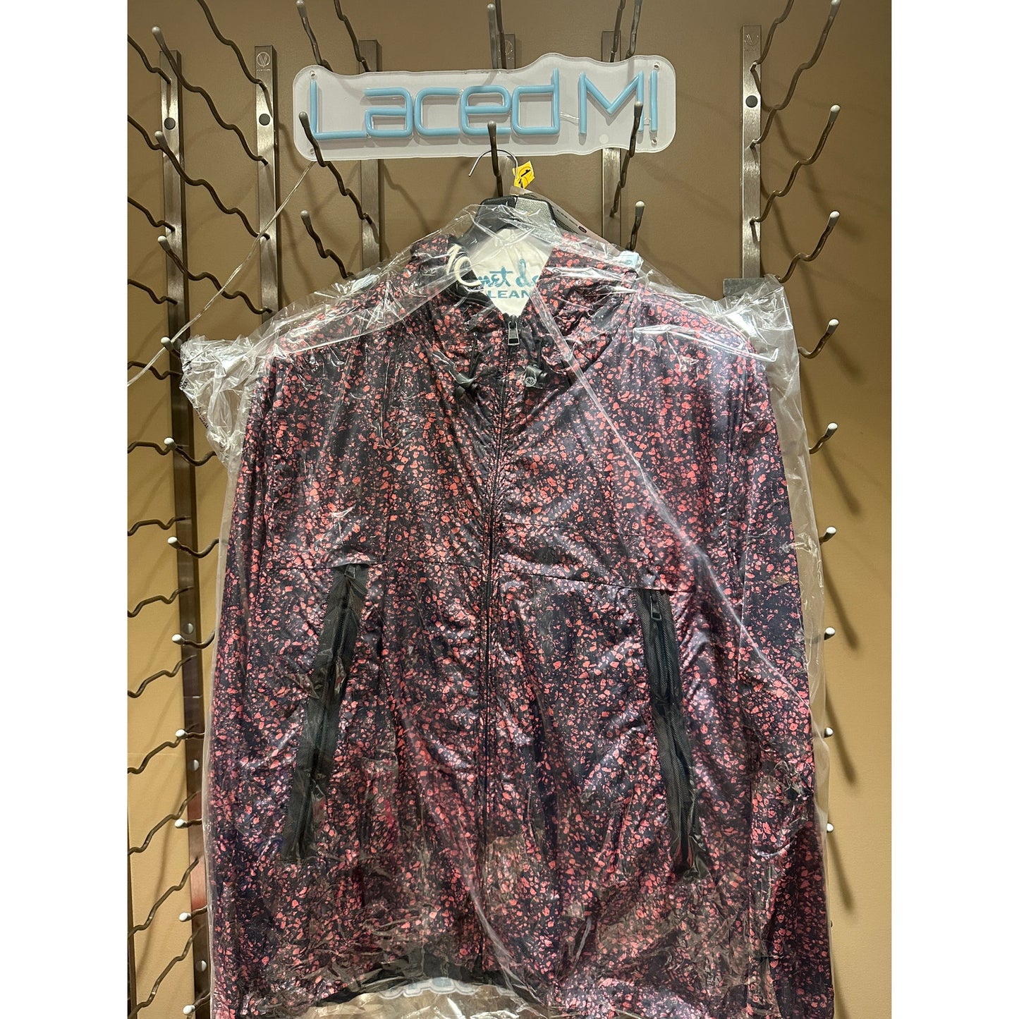 Size XXL - Moncler Black and Pink Siagne Jacket